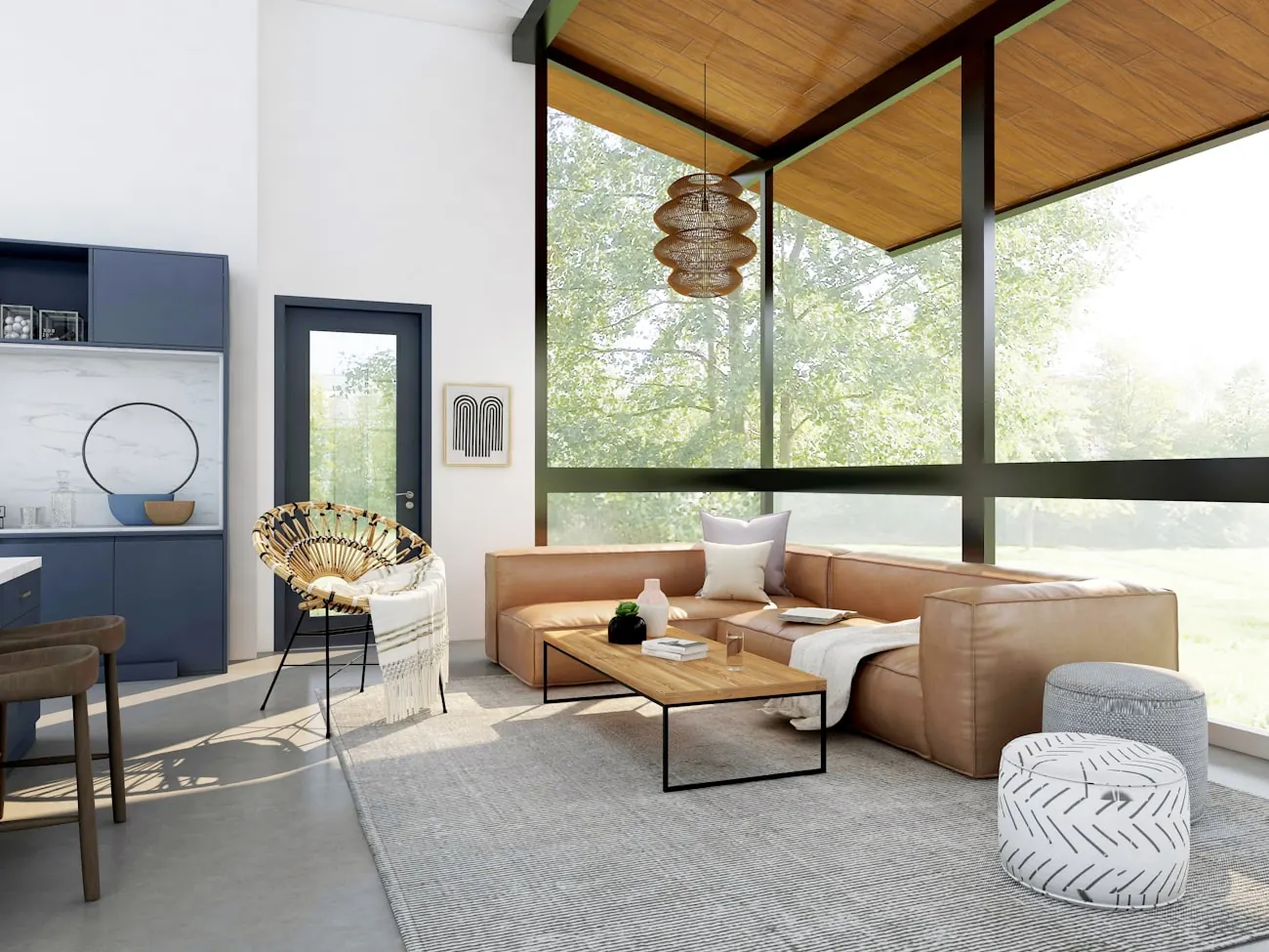 Beautifully painted home interior